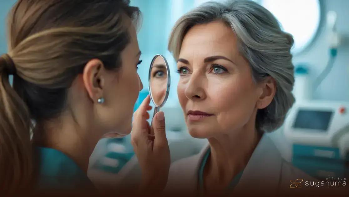 Rugas periorbitais suavizadas com jato de plasma Plasmage